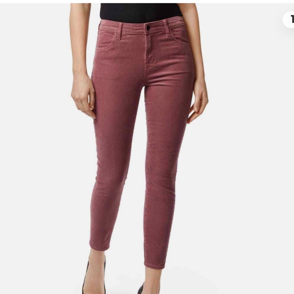 J Brand Alana High Waist Ankle Skinny Corduroy Pants